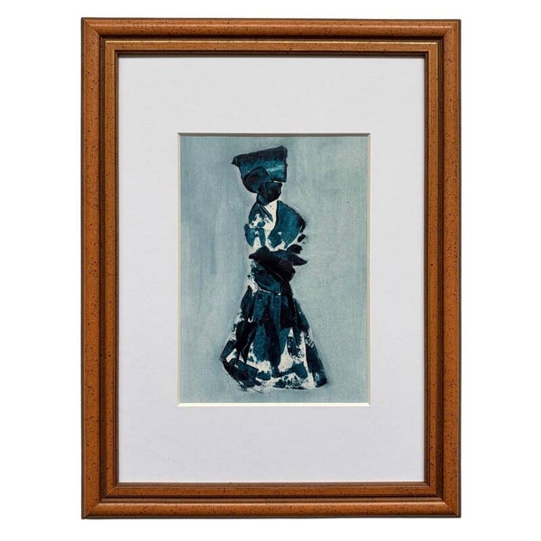 Vintage Lijst Met Handgemaakte Abstracte Mode-Illustratie