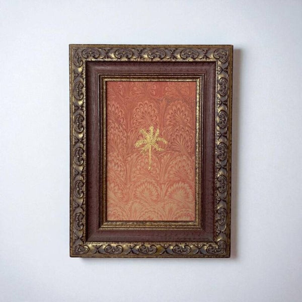 Handgemaakt In Vintage Frame - Golden Palm