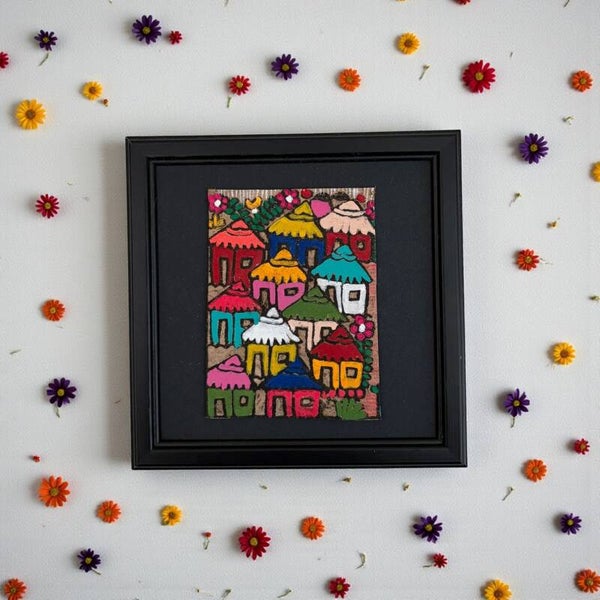 Handgeschilderde Mexicaanse Volkskunst – Mini Pueblito