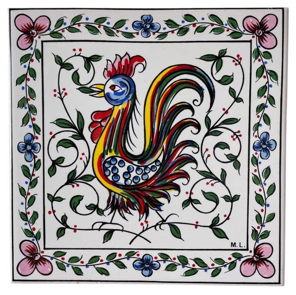 Handbeschilderde Keramische Siertegel