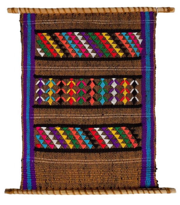 Handgeweven Mexicaanse Wandhanger Vintage Folk Art