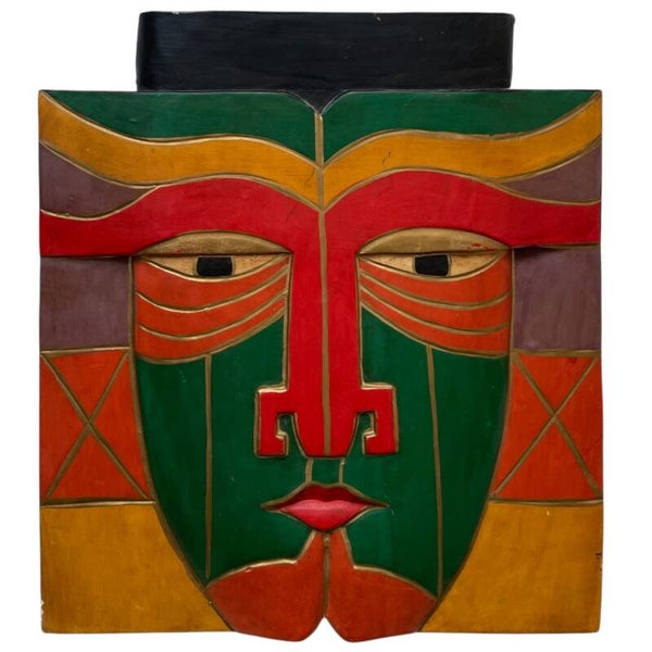 Vintage Laurel Burch Masker Hout