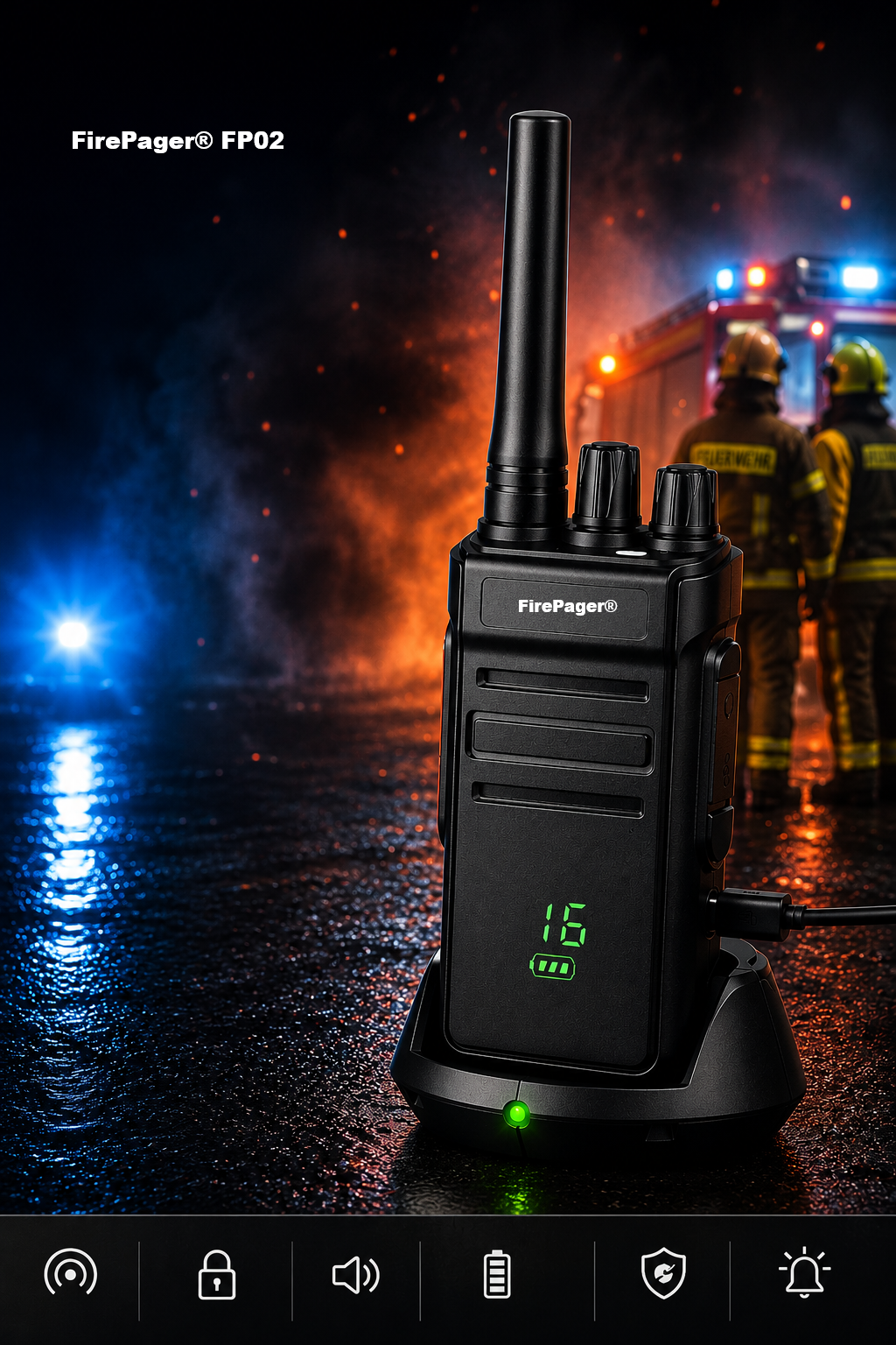 FirePager® FP02 – Funkgerät | Lizenzfrei
