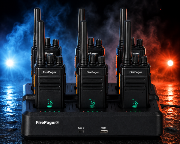 FirePager® FP02 – 6er Set mit Ladestation