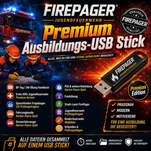 FirePager® Premium Ausbildungs-USB Stick