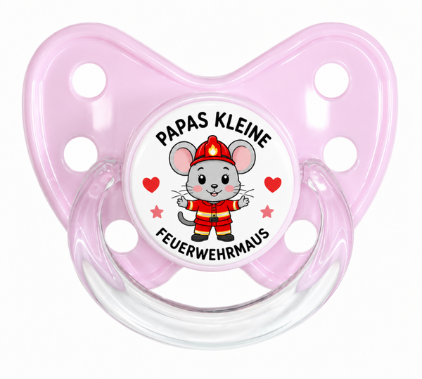 FirePager® Baby-Schnuller – Papas kleine Feuerwehrmaus