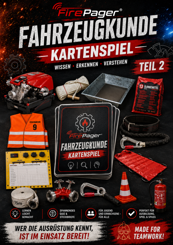 FirePager® Fahrzeugkunde Kartenspiel – Teil 2