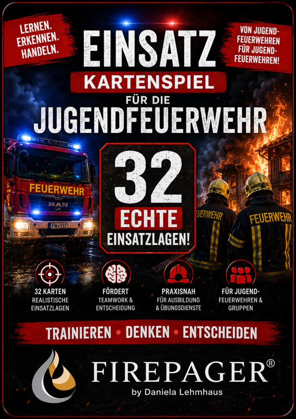 FirePager® EINSATZ! – Das Feuerwehr-Einsatzkartenspiel