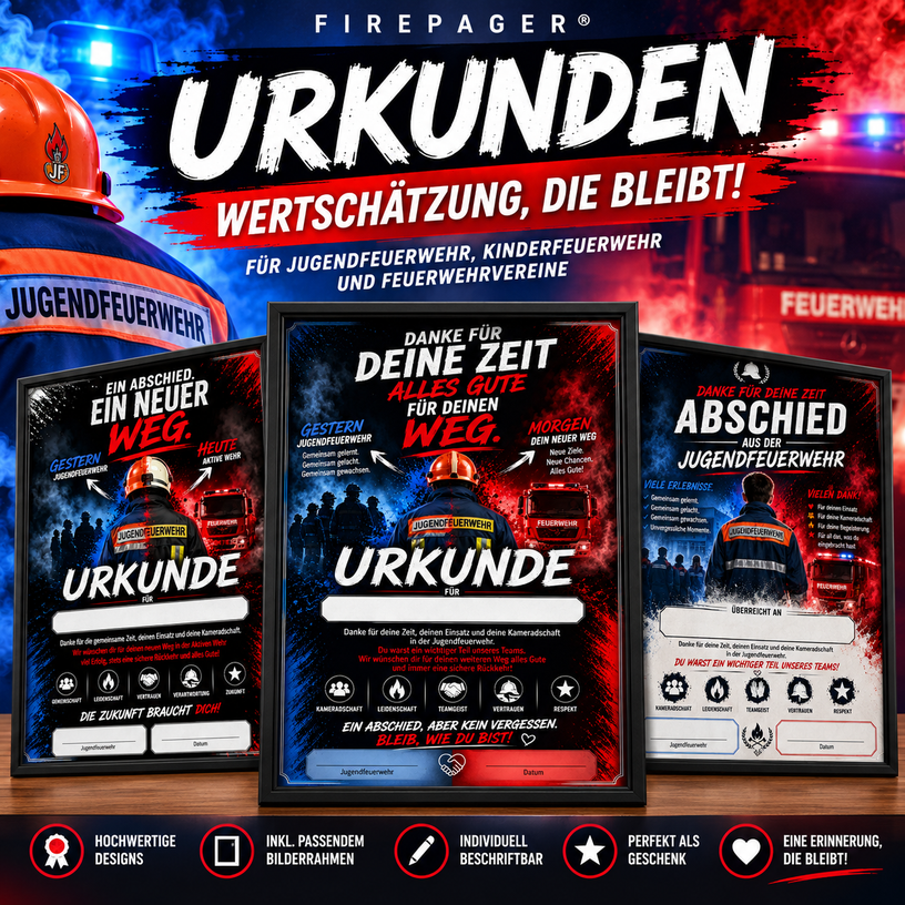Jugendfeuerwehr Urkunden