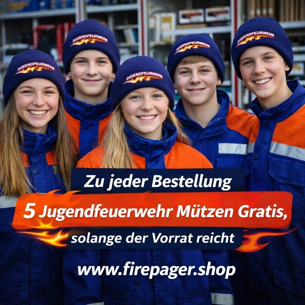 5 Jugendfeuerwehr Mützen Gratis