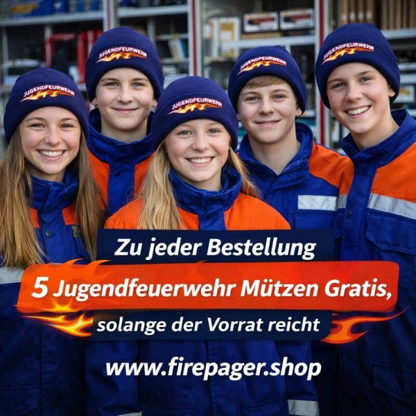 5 Jugendfeuerwehr Mützen Gratis