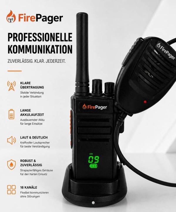 FirePager® FP02 – Funkgerät | Lizenzfrei