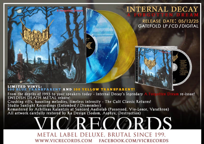 Internal Decay - A Forgotten Dream LP | VICRECORDS