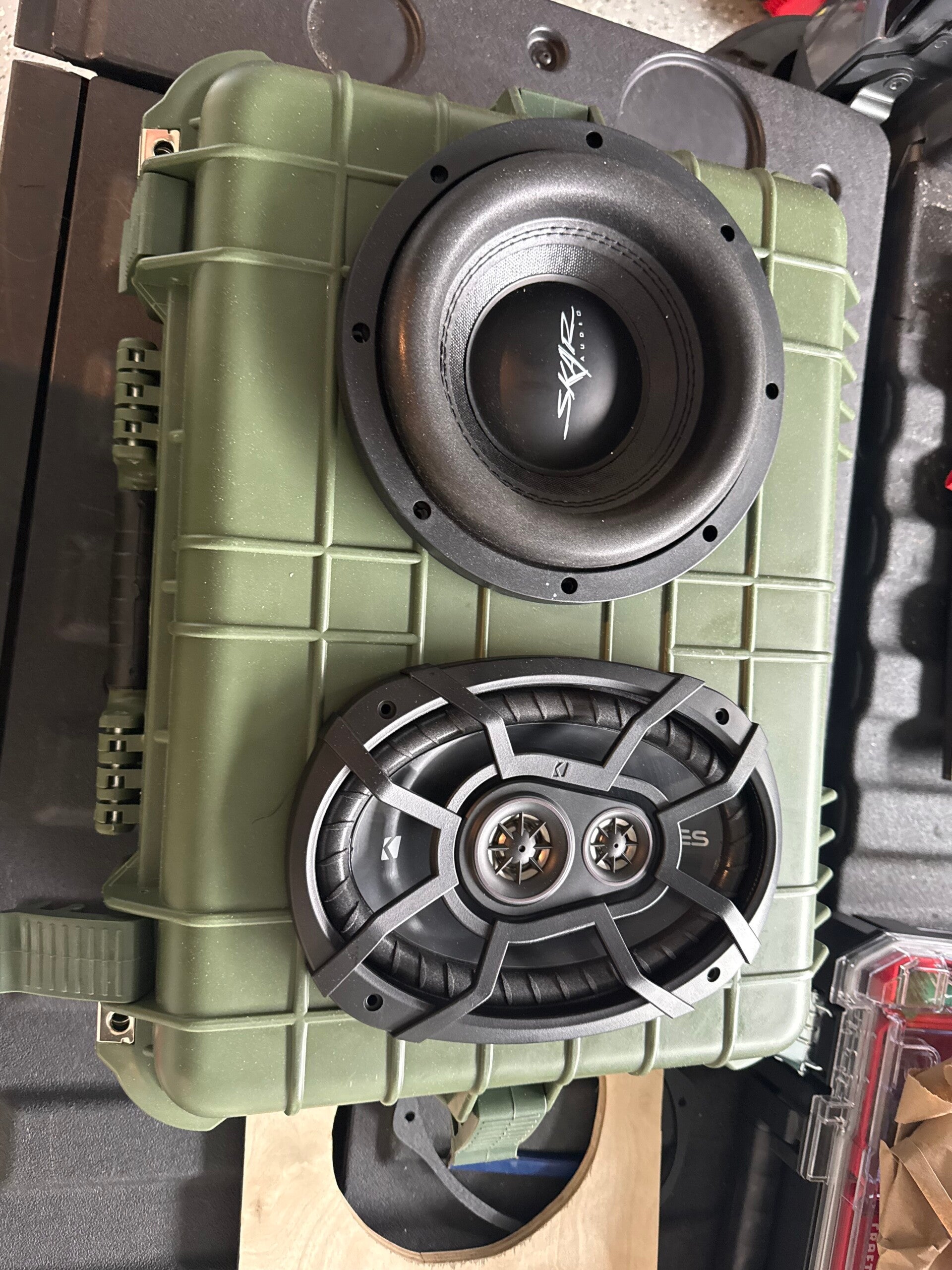 Custom build for a client with an 8” subwoofer