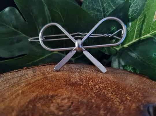 Metalen Haarclips Strik