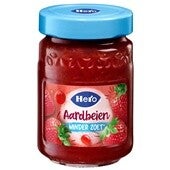 Hero jam minder zoet aardbeien  325 Gram