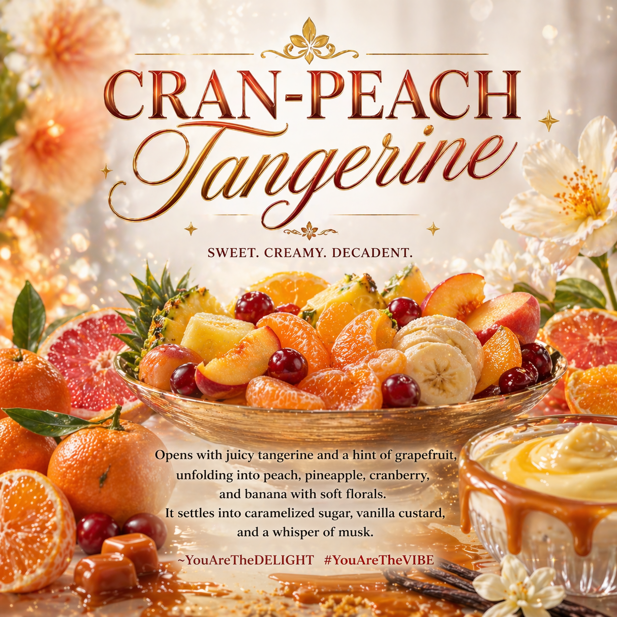 Cran Peach Tangerine Shea Butter 3.5 oz