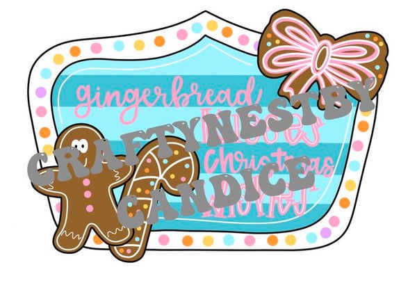 GINGERBREAD KISSES TEMPLATE