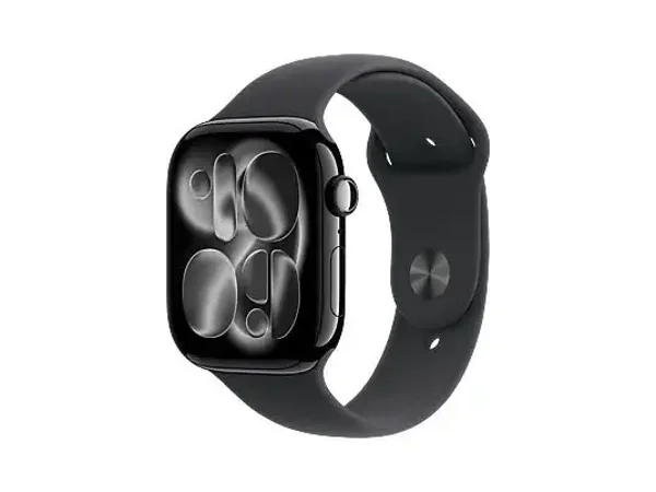 APPLE Watch Series 11 Cellular 46, 2025 Smartwatch Aluminiumgehäuse Fluorelastomer, 160-210 mm, Diamantschwarz