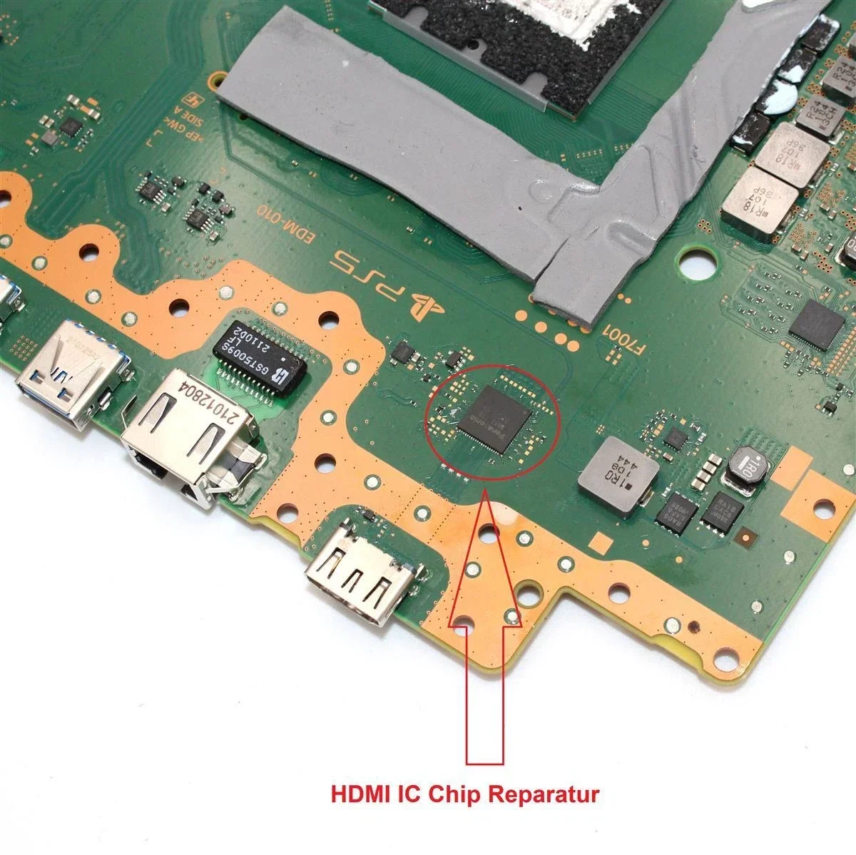 Sony Playstation 4 PS4 Reparatur des HDMI IC Chip Austausch