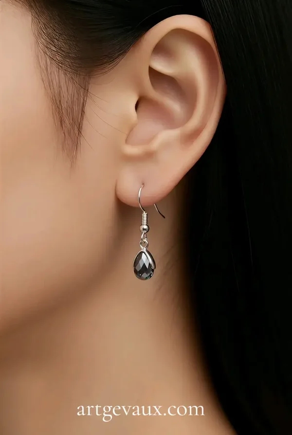 Silver Crystal Earrings