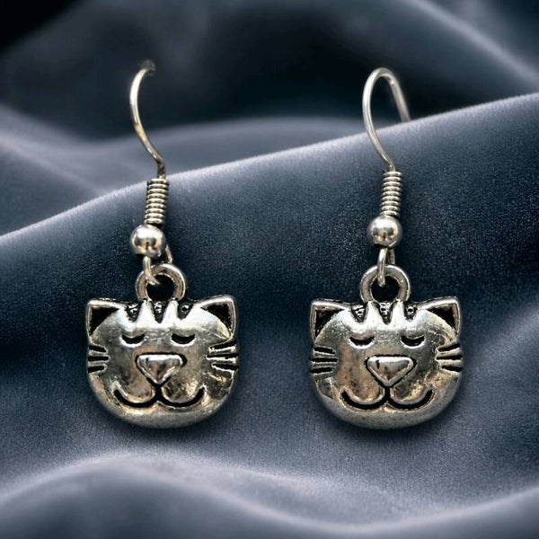 Cat Head Earrings