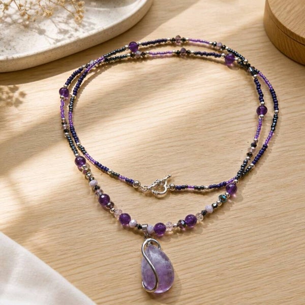 Amethyst Pendant Necklace