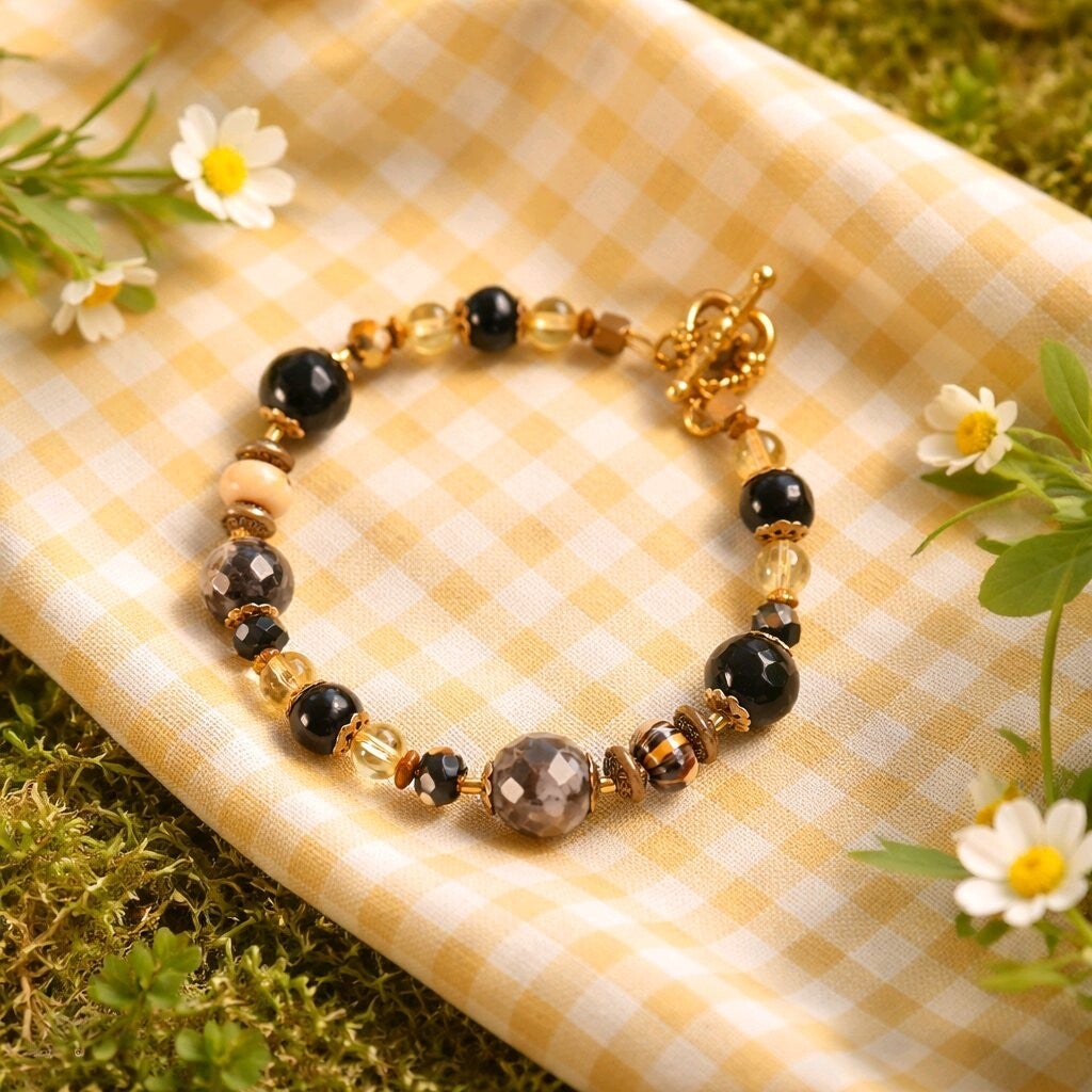 Lava Rock Noir Bracelet