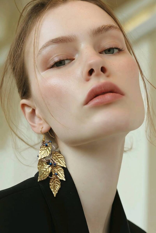 Gold Leaf Earrings