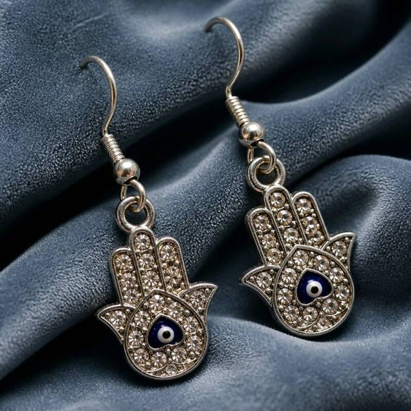 Greek Hand Sparkle Earrings