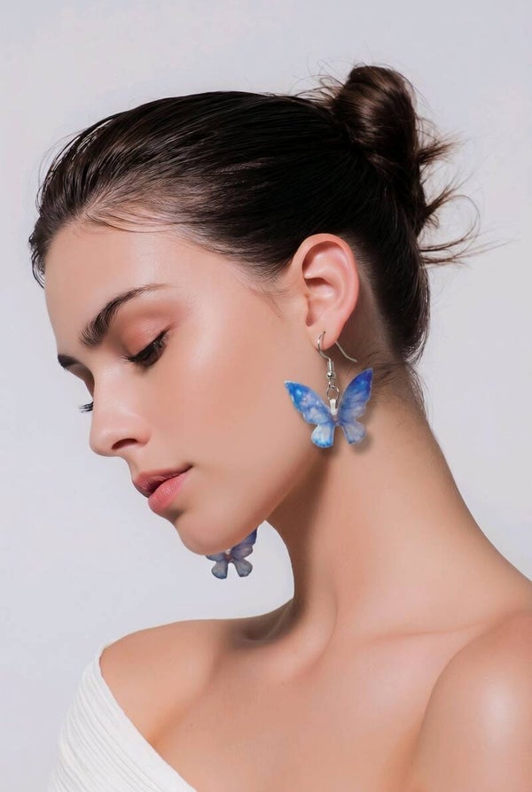 Blue Butterfly Earring
