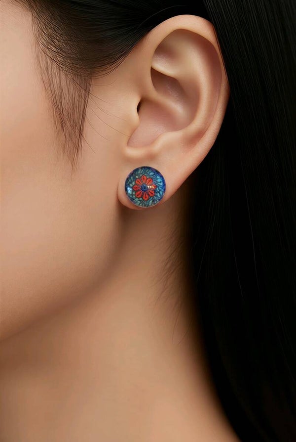 Mandala Stud Earrings 3