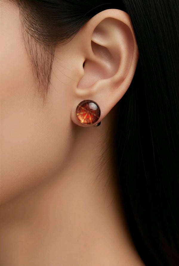 Mandala Stud Earrings 2