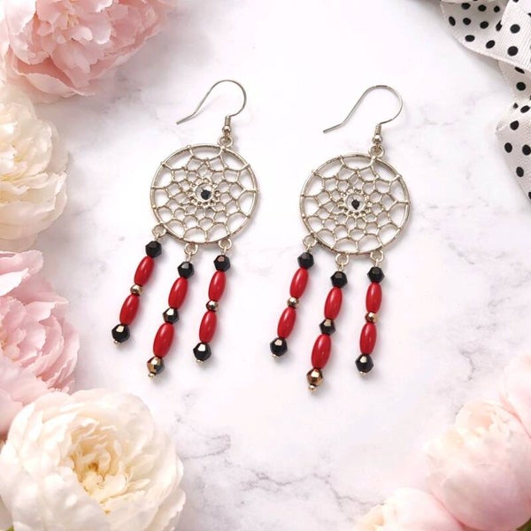 Red and Black Dream Catcher