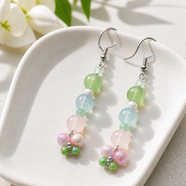 Glass Butterfly Earrings