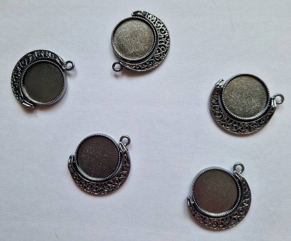 Gun Metal Spinning Pendant Holders