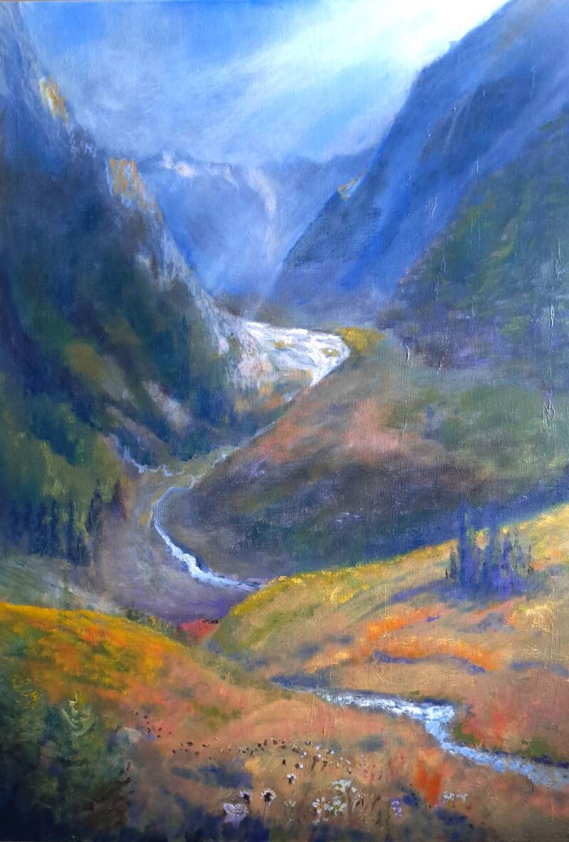 Mountainscape III with gletcher |©Dirk van der Stouw