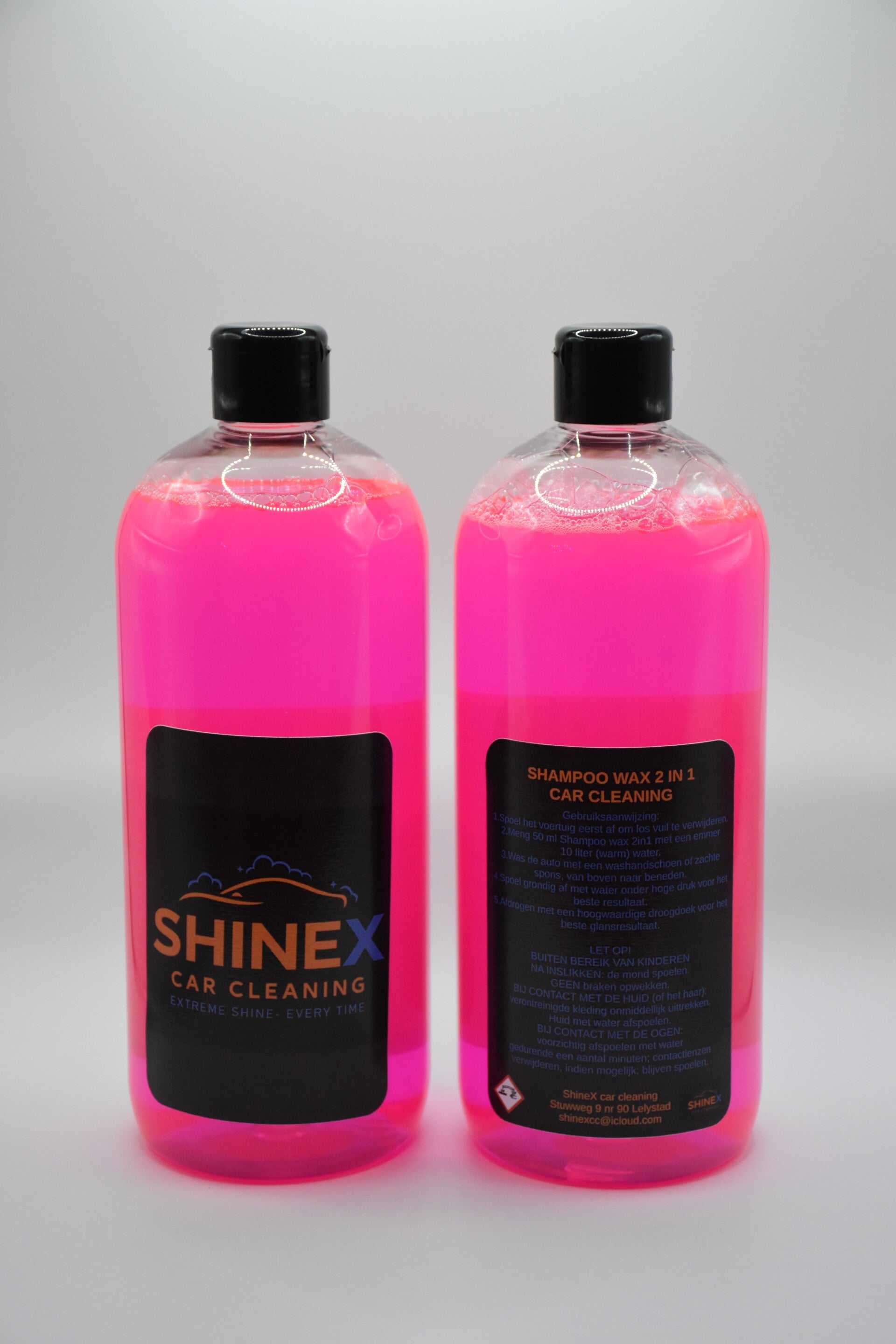 SHAMPOO WAX 2 IN 1 CAR CLEANING 1000ML ( 1 Liter )