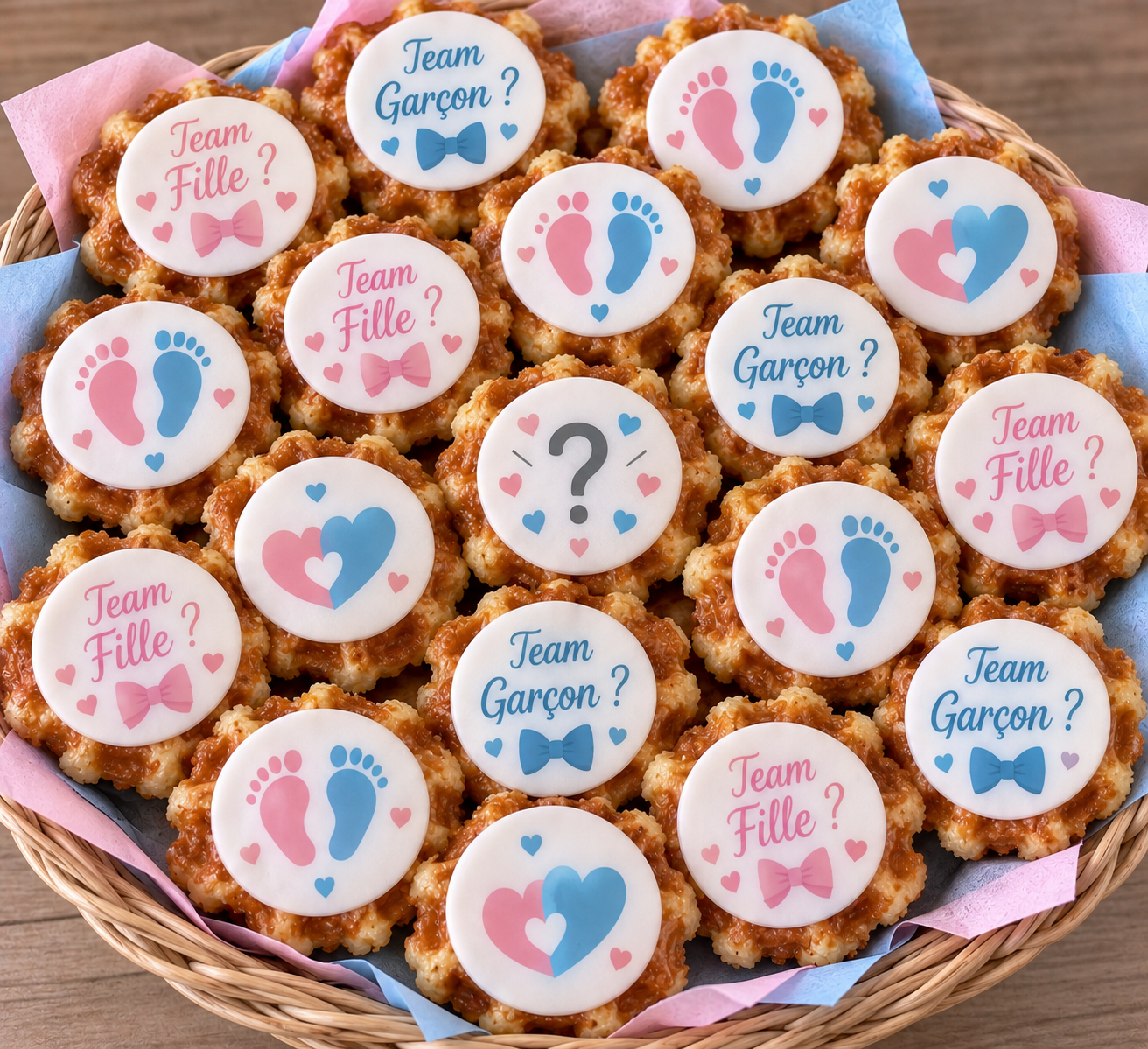 Mini gaufres de liége personnalisées (25 pièces)