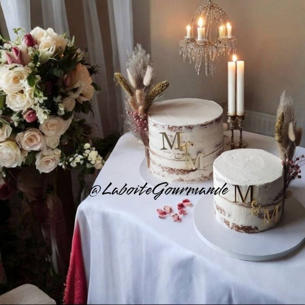 nude cake duo mariage 30 personnes