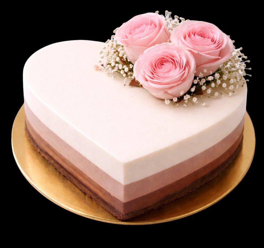 Entremet 3 chocolats " Cœur "