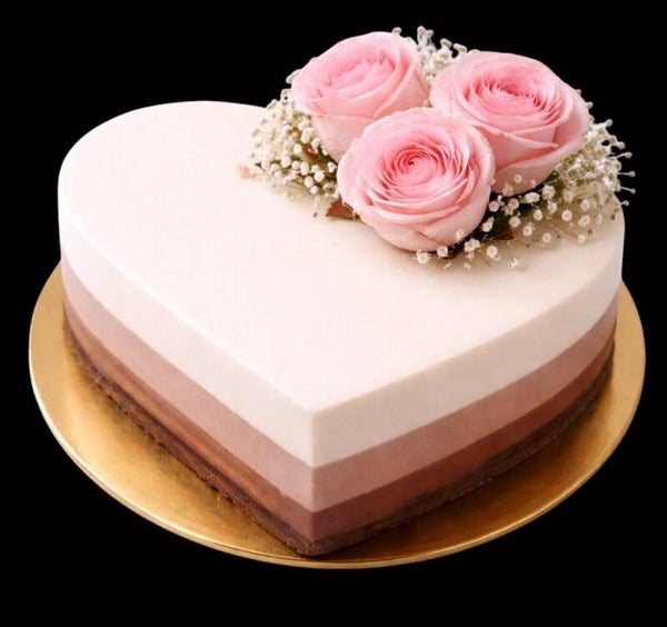 Entremet 3 chocolats " Cœur "