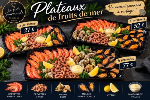 🦐 Plateau de Fruits de Mer – de 2 à 6 personnes 🐚