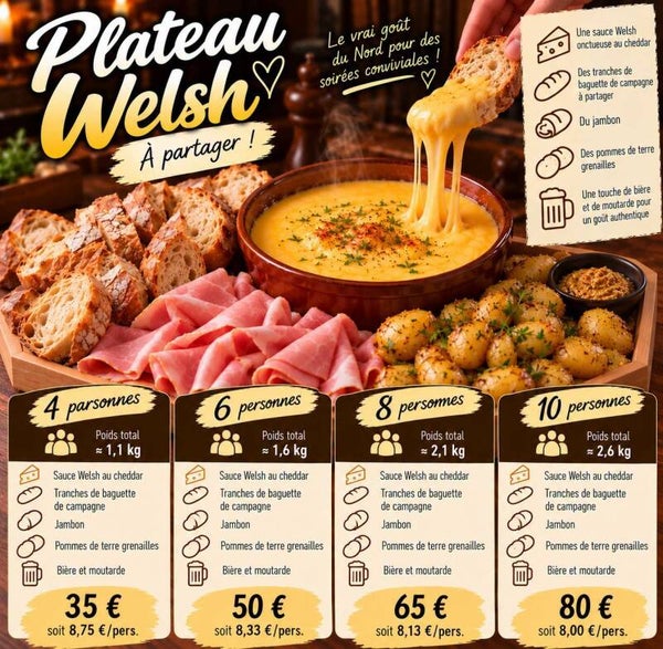 🧀 Plateau Welsh – de 4 à 10 personnes