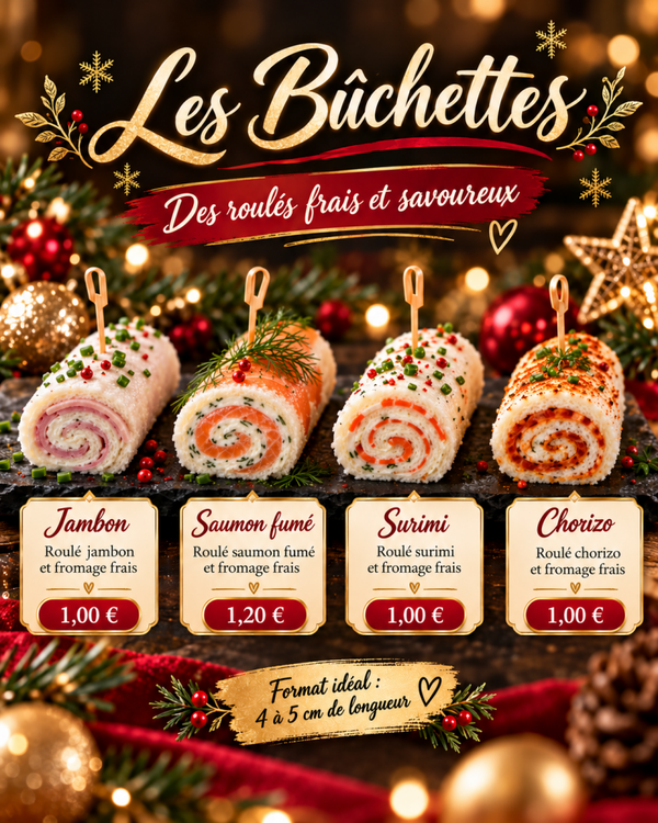 🎄 Bûchettes Apéritives