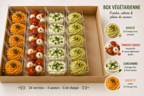 🌱 Box végétarienne – 24 verrines