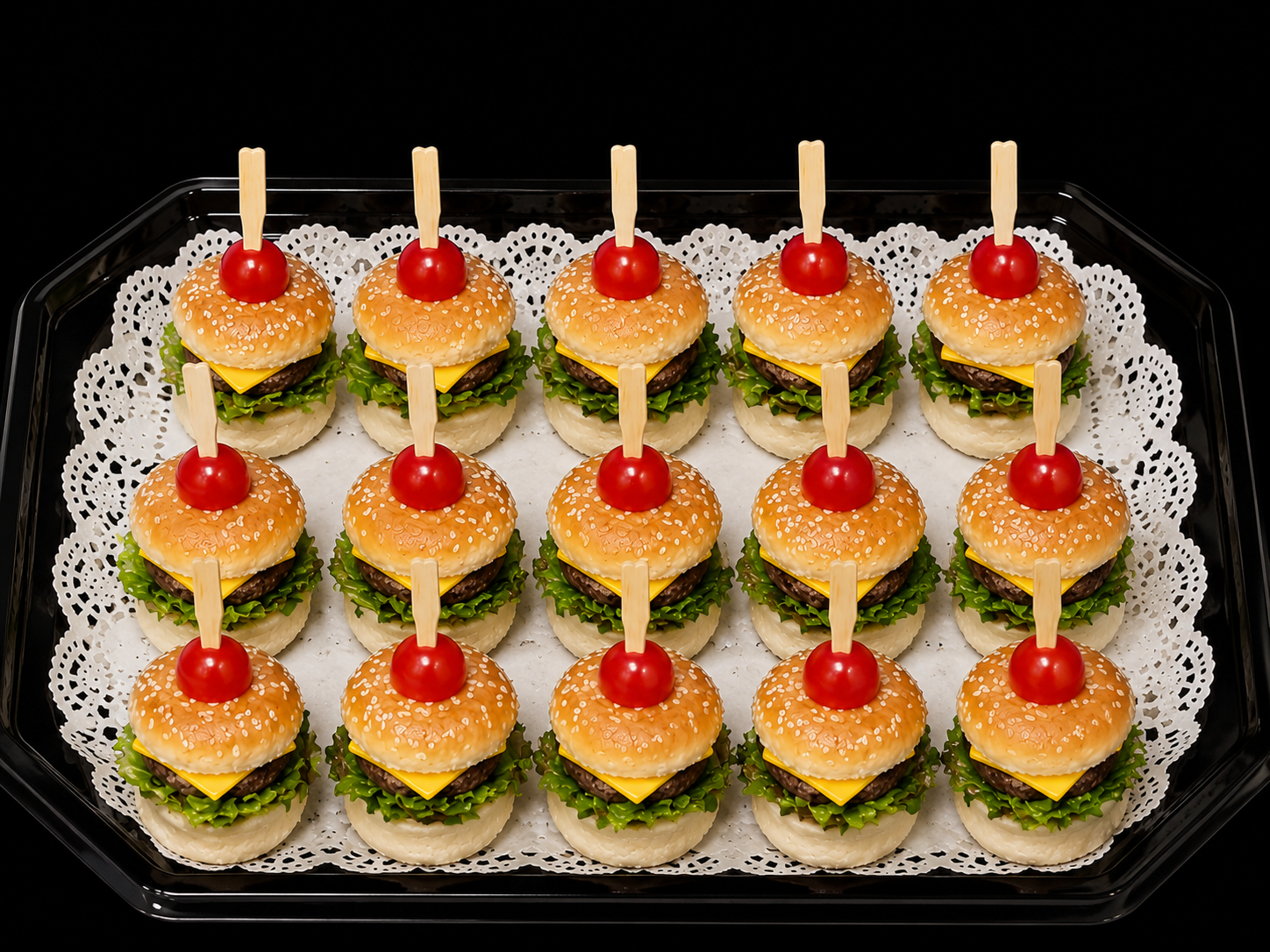 Plateau de 15 mini-burgers