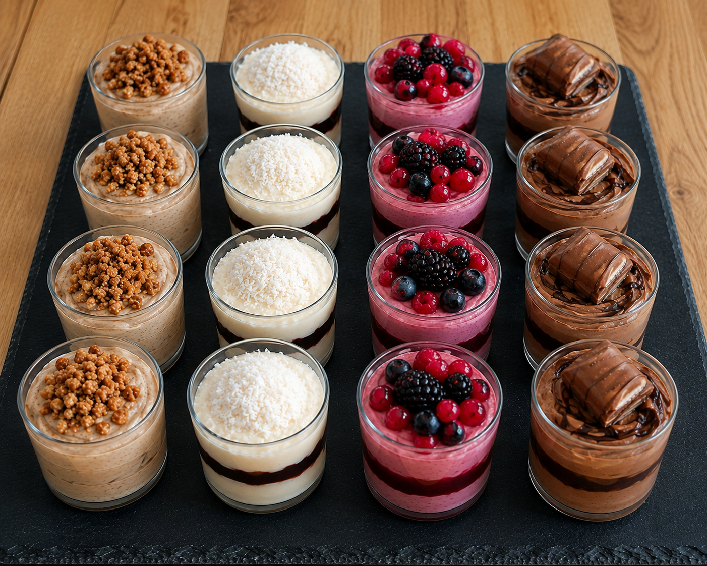 Box de mini verrines gourmandes – 16 pièces