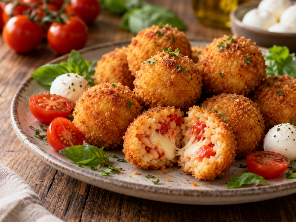 🍅 Mini Arancini Tomate & Mozzarella 15 pièces