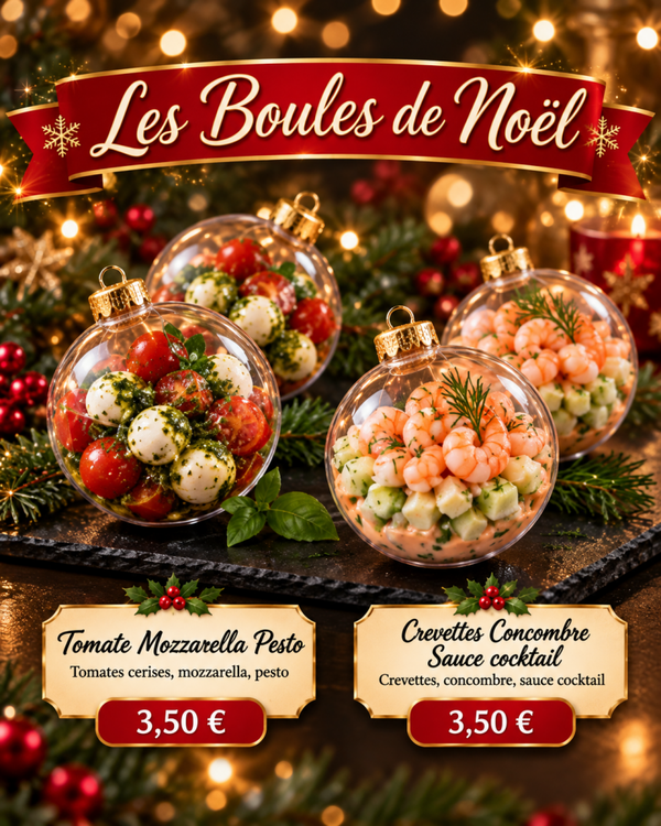 🎄 Boules Apéritives de Noël